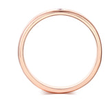 Men's Solid 14K Rose Gold Bridal Wedding Ring 0.03 Ct Natural Diamonds