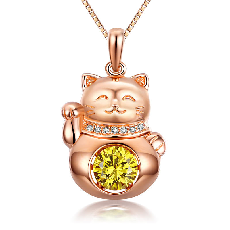 Lucky online Cat Necklace