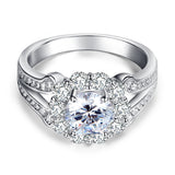 Art Deco Vintage style 925 Sterling Silver Wedding Ring 1.25 Ct Created Diamond Promise Anniversary XFR8255
