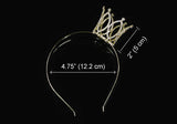 Baby Mini Crown Headband Tiara Gold Plated XT1148