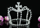Bridal Pageant Sparkling Crystal Full Circle Round Mini Tiara Princess Crown XT1539