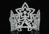 Flower Girl / Baby Crystal Full Circle Round Star Mini Crown Tiara XT1762