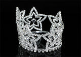Flower Girl / Baby Crystal Full Circle Round Star Mini Crown Tiara XT1762