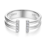 14K White Gold 585 Wedding Band Anniversary Ring 0.04 Ct Diamond Fine Jewelry