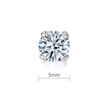 0.5 Carat Moissanite Diamond Earring (1 Piece) Unisex 925 Sterling Silver MFE8188