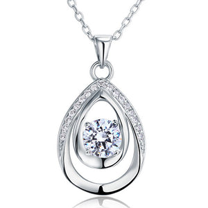 1 Carat Round Cut 925 Sterling Silver Bridesmaid Pendant Necklace Jewelry XFN8026