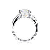 2.5 Carat Sparkling Emerald Cut Cubic Zirconia CZ Created Diamond Ring XR202