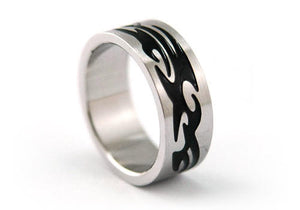 Men Gothic Solid Stainless Steel Ring MR012