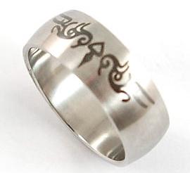 Hip Hop Gothic Stainless Steel Ring MR041