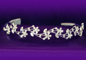 Sparkling Bridal Flower Crystal Rhinestone Tiara XT1032