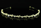 Bridal Clear Crystal Gold Plated Headband Tiara XT1215