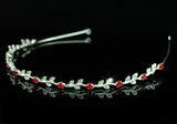 Bridal Red Crystal Rhinestone Headband Tiara XT1239