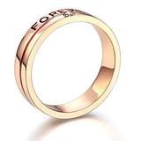Matching 14K Rose Gold Forever Men Wedding Band Ring 0.02 Ct Diamonds