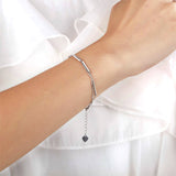 Solid 925 Sterling Silver Bracelet Dangle Fashion Bridesmaid Wedding Gift XFB8020