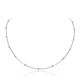 Solid 925 Sterling Silver Chain Necklace Stylish Jewelry XFN8094