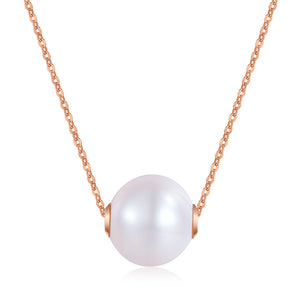 18K/ 750 Rose Gold Pearls Necklace KN7072
