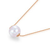 18K/ 750 Rose Gold Pearls Necklace KN7072