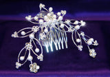 Bridal Faux Pearl Crystal Rhinestone Hair Comb XT1037