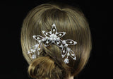 Bridal Faux Pearl Crystal Rhinestone Hair Comb XT1037