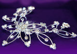 Bridal Wedding Flower Austrian Crystal Hair Comb XT1062
