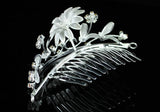 Bridal Flower Girl Crystal Silver Tiara Comb XT1075