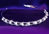 Bridal Wedding Crystal Faux Pearl Headband Tiara XT1077