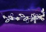 Bridal Wedding Crystal Butterfly Headband Tiara XT1078