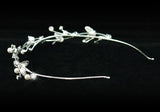 Bridal Clear Crystal Faux Pearl Headband Tiara XT1137