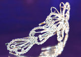 Bridal Wedding Prom Butterfly Crystal Hair Comb XT1177