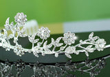 Bridal Wedding Sparkling Clear Crystal Flower Tiara XT1187