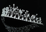 Bridal Rhinestone Crystal Headband Silver Plated Tiara XT1230