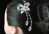 Wedding Butterfly Crystal Rhinestone Hair Comb XT1323