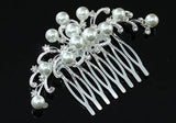 Wedding White Pearl Hair Comb XT1371
