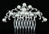 Wedding White Pearl Hair Comb XT1371