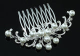 Wedding White Pearl Hair Comb XT1371