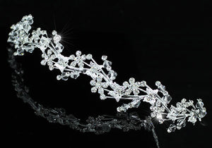 Bridal Butterfly Crystal Headband Tiara XT1380