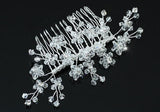 Bridal Handmade Flower Crystal Beads Hair Comb XT1387