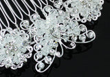 Handmade Bridal Butterfly Crystal Beads Hair Comb XT1408