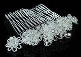 Handmade Bridal Butterfly Crystal Beads Hair Comb XT1408