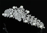 High Quality Bridal Wedding Pageant Prom Flower Rose Faux Pearls Tiara XT1450