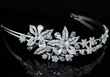 Bridal High Quality Clear Crystal Flower High Quality Tiara XT1451