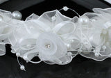 Bridal Flower Girl White Fabric Headband Tiara XT1643