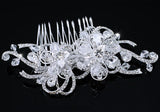 Bridal Wedding Art Deco High Quality Flower Crystal Hair Comb XT1658