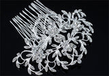 Bridal Wedding Prom Art Deco High Quality Flower Crystal Hair Comb XT1661