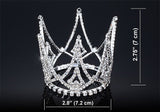 Bridal Bride / Flower Girl Crystal Rhinestone Full Circle Round Mini Tiara Crown XT1706
