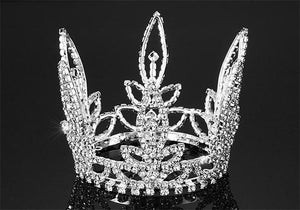 Bridal Bride / Flower Girl Crystal Rhinestone Full Circle Round Mini Tiara Crown XT1707