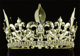 Men's Imperial Medieval Fleur De Lis Gold King Crown XT1716