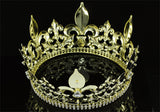 Men's Imperial Medieval Fleur De Lis Gold King Crown XT1716
