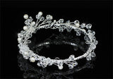 Handmade Flower Girl / Baby Crystal Fresh Water Pearls Full Circle Round Mini Crown Tiara XT1772