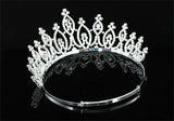 Bridal Pageant Beauty Contest Sparkling Tiara Round Crystal Crown XT1802